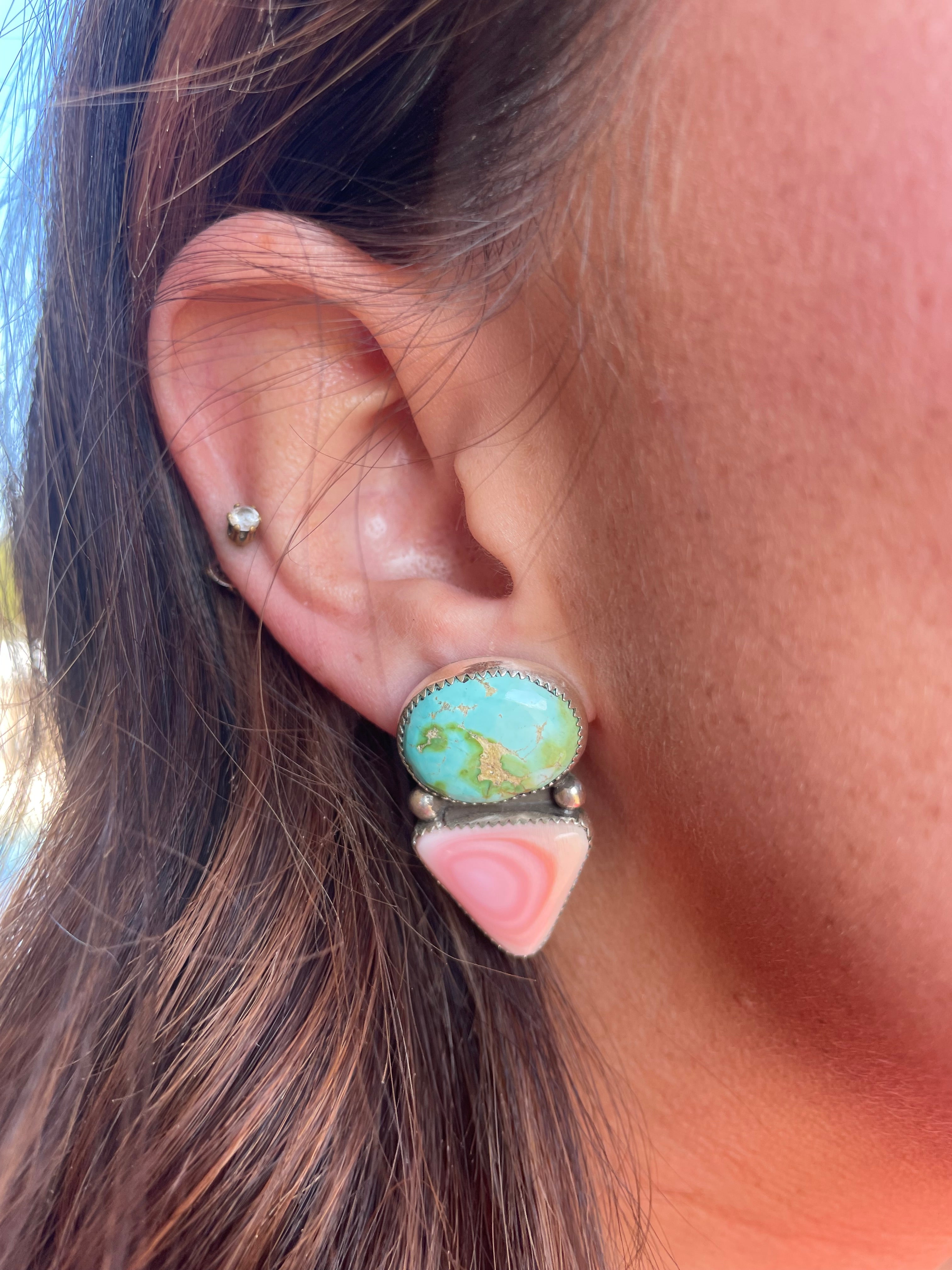 Sonoran and Pink Conch Studs