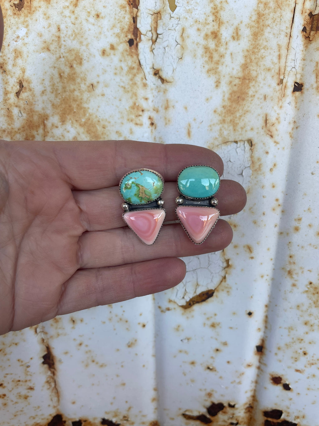 Sonoran and Pink Conch Studs
