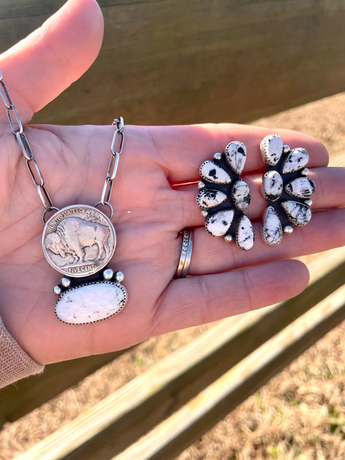 Buffalo Nickel and White Buffalo